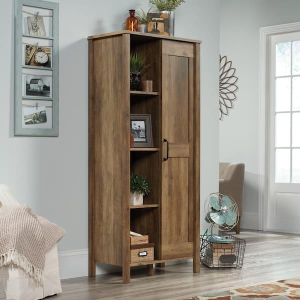 SAUDER Select Rural Pine Accent Cabinet with Sliding Door