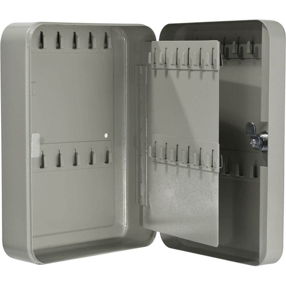Beige Steel 48-Position Wall-Mounted Key Safe Box