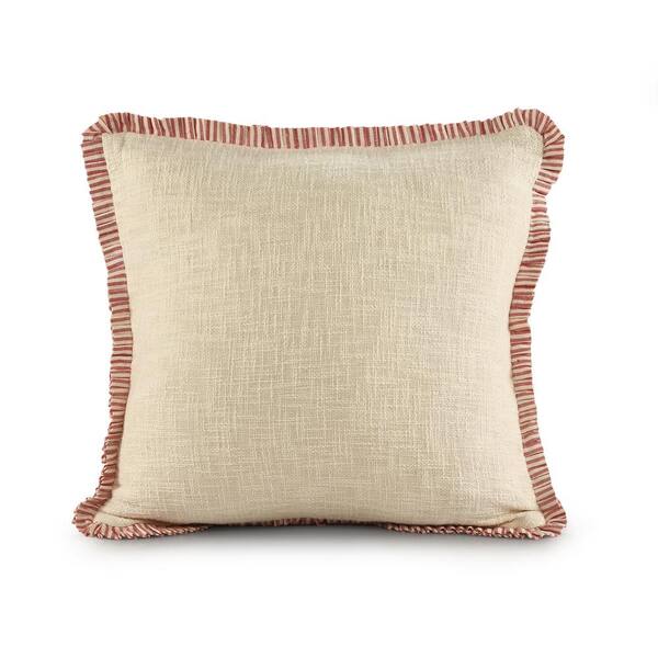 ruffle throw pillow