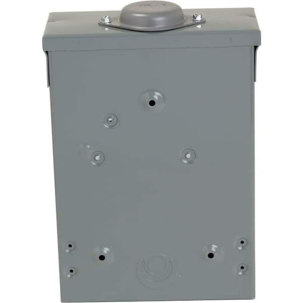 Square D Homeline 100 Amp 6-Space 12-Circuit Outdoor Main Lug ...