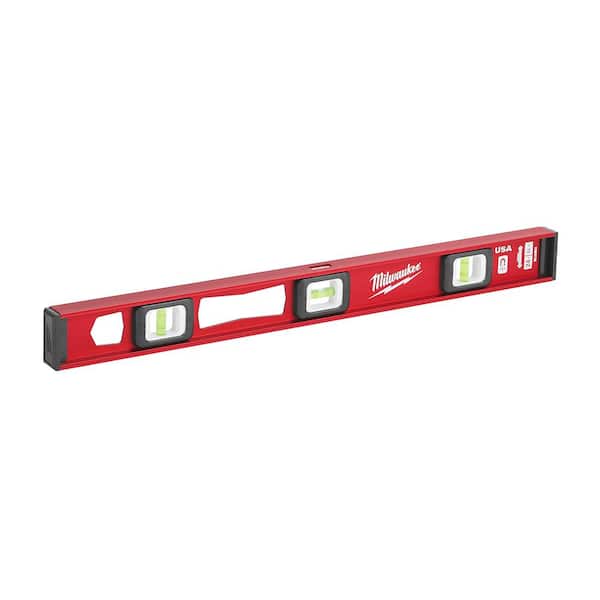 Milwaukee - 24 in. Magnetic I-Beam Level with 7 in. Billet Torpedo Level