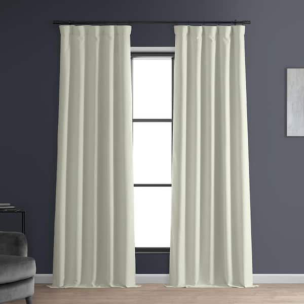 Excursion Ivory Solid Blackout Rod Pocket Curtain - 50 in. W x 96 in. L (1 Panel)