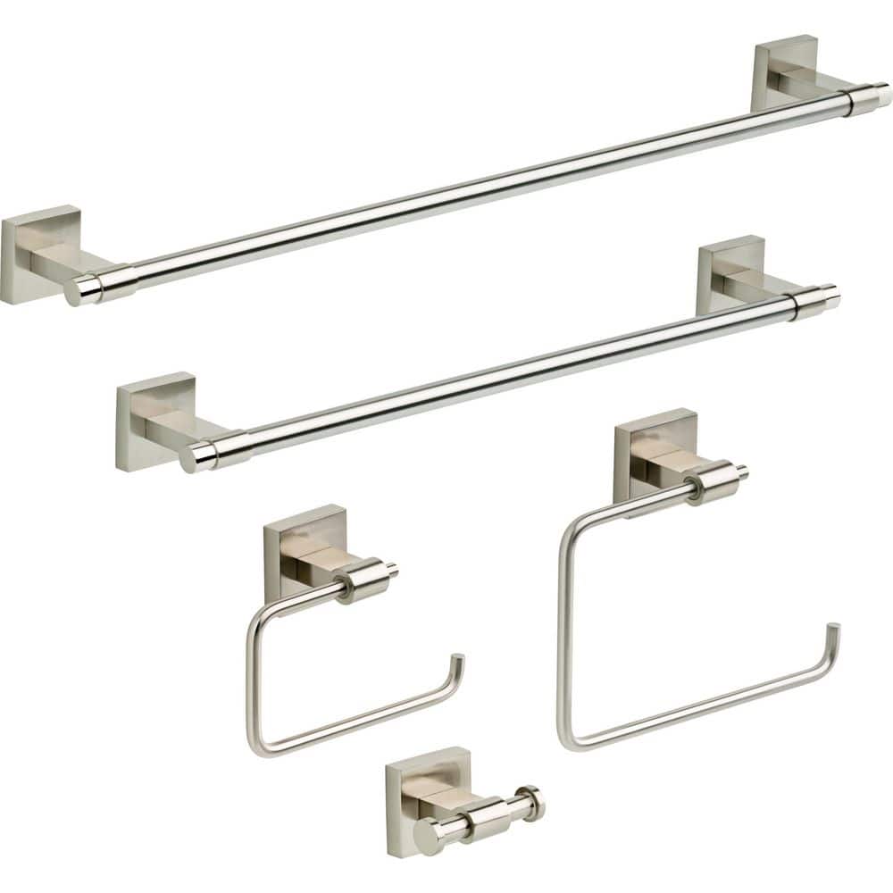 Maxted Brushed Nickel Wall Mounted Towel Ring