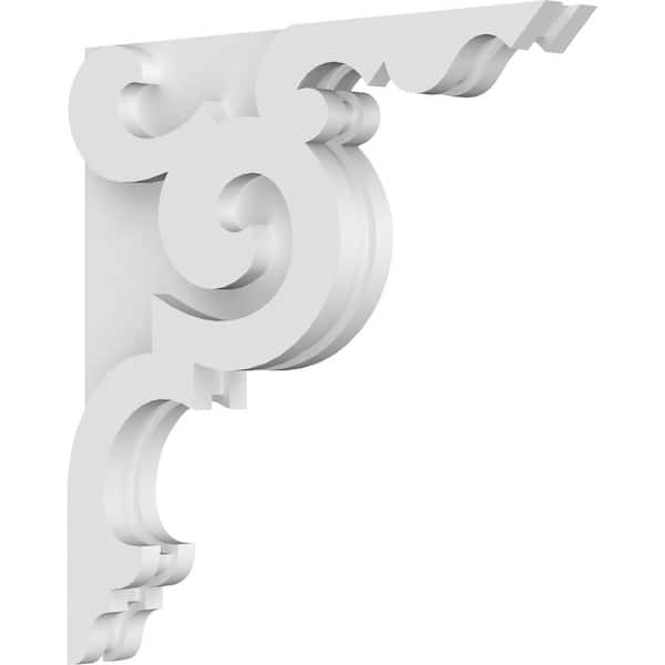 Ekena Millwork 1-7/8 in. x 16 in. x 16 in. PVC Benson Corbel