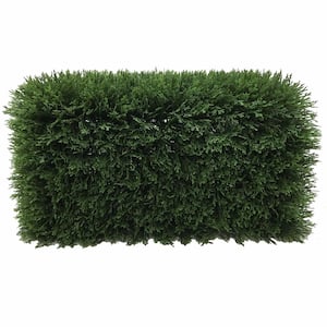 24 in. Green Artificial Cedar Hedge