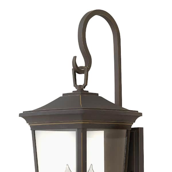 HINKLEY - Bromley Extra-Large 3-Light Oil Rubbed Bronze Outdoor Wall Mount Lantern