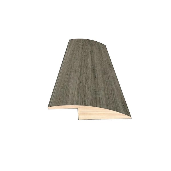 OptiWood Mixed Gray 0.50 in. Thick x 1.50 in. Width x 78 in. Length Overlap Reducer Hardwood Molding