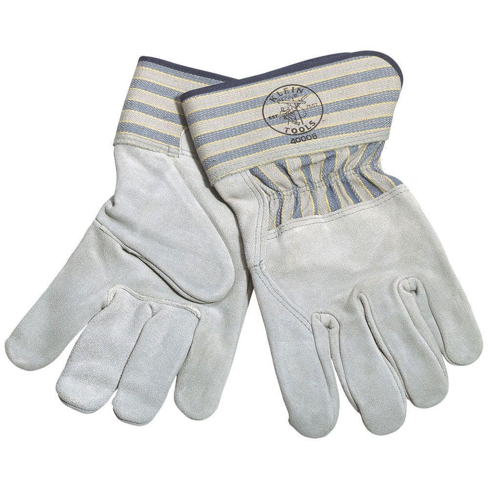 Sueded Leather Large Medium-Cuff Gloves