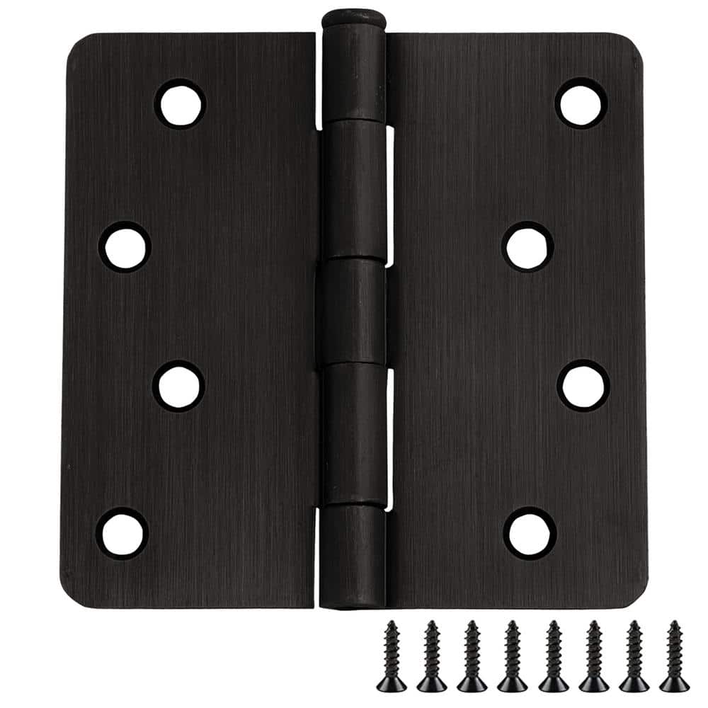 4 in. x 1/4 in. Radius Oil Rubbed Bronze Door Hinge Value Pack (3 per Pack) price history on PriceWatchPro