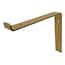 12 in. Gold Steel Shelf Bracket For Wood Shelving 69108 - The Home Depot