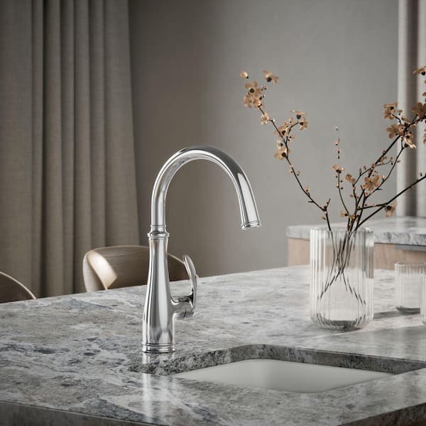 Bellera 1.5 GPM Single-Handle Swing Spout Bar Sink Faucet in Polished Chrome