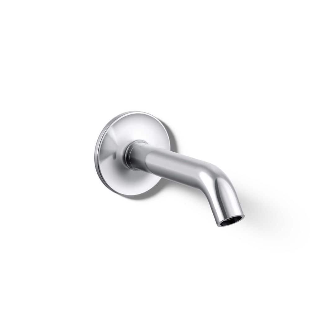 Purist Wall-Mount Non-Diverter Bath Spout 35-Degree in Polished Chrome