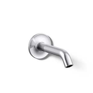 Purist Wall-Mount Non-Diverter Bath Spout 35-Degree in Polished Chrome