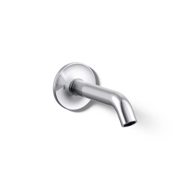 KOHLER Purist Wall-Mount Non-Diverter Bath Spout 35-Degree in Polished Chrome