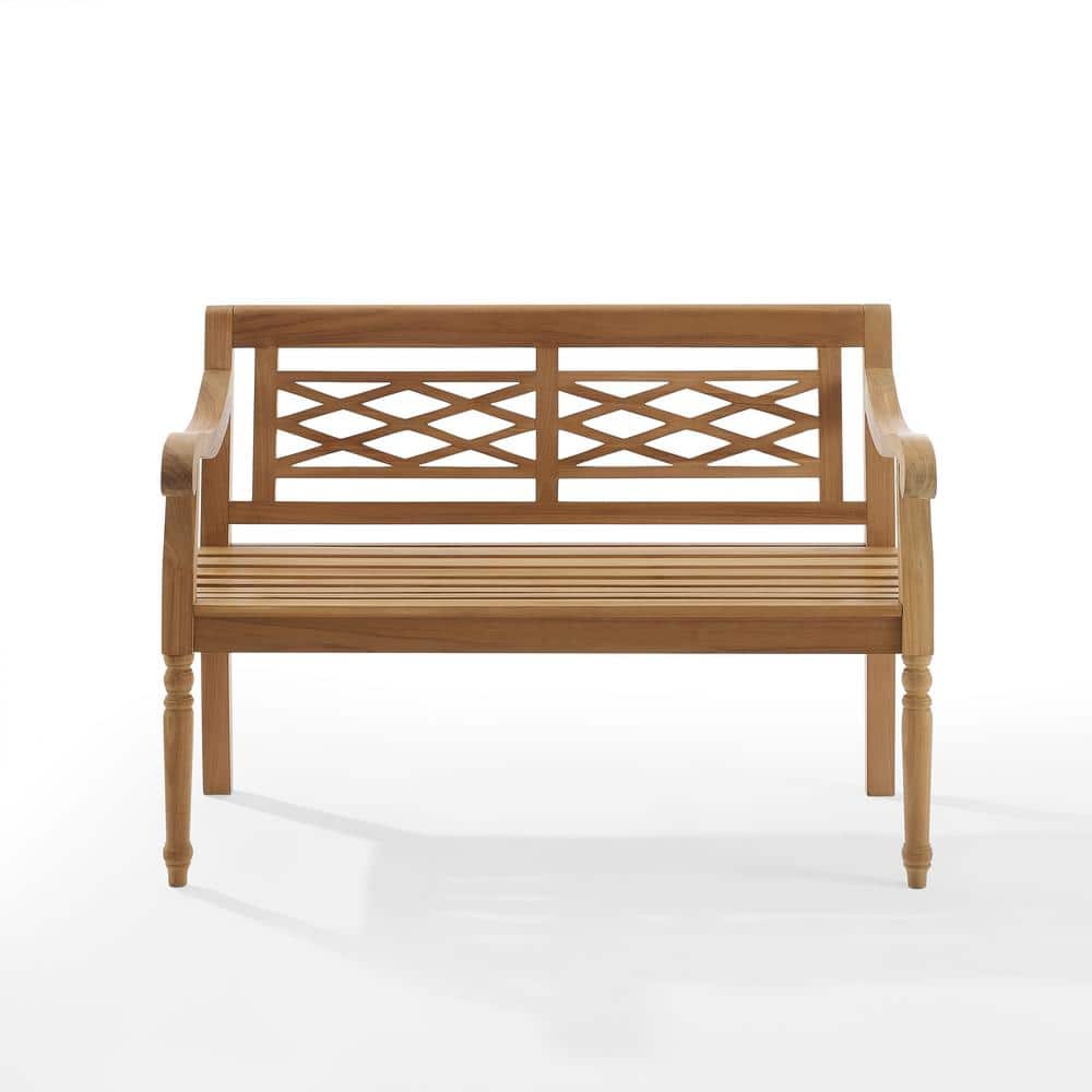 Olivier 50'' Teak Wood Traditional Indoor/Outdoor Bench