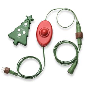 National Tree Company 96 in. Red Foot Pedal Includes Remote