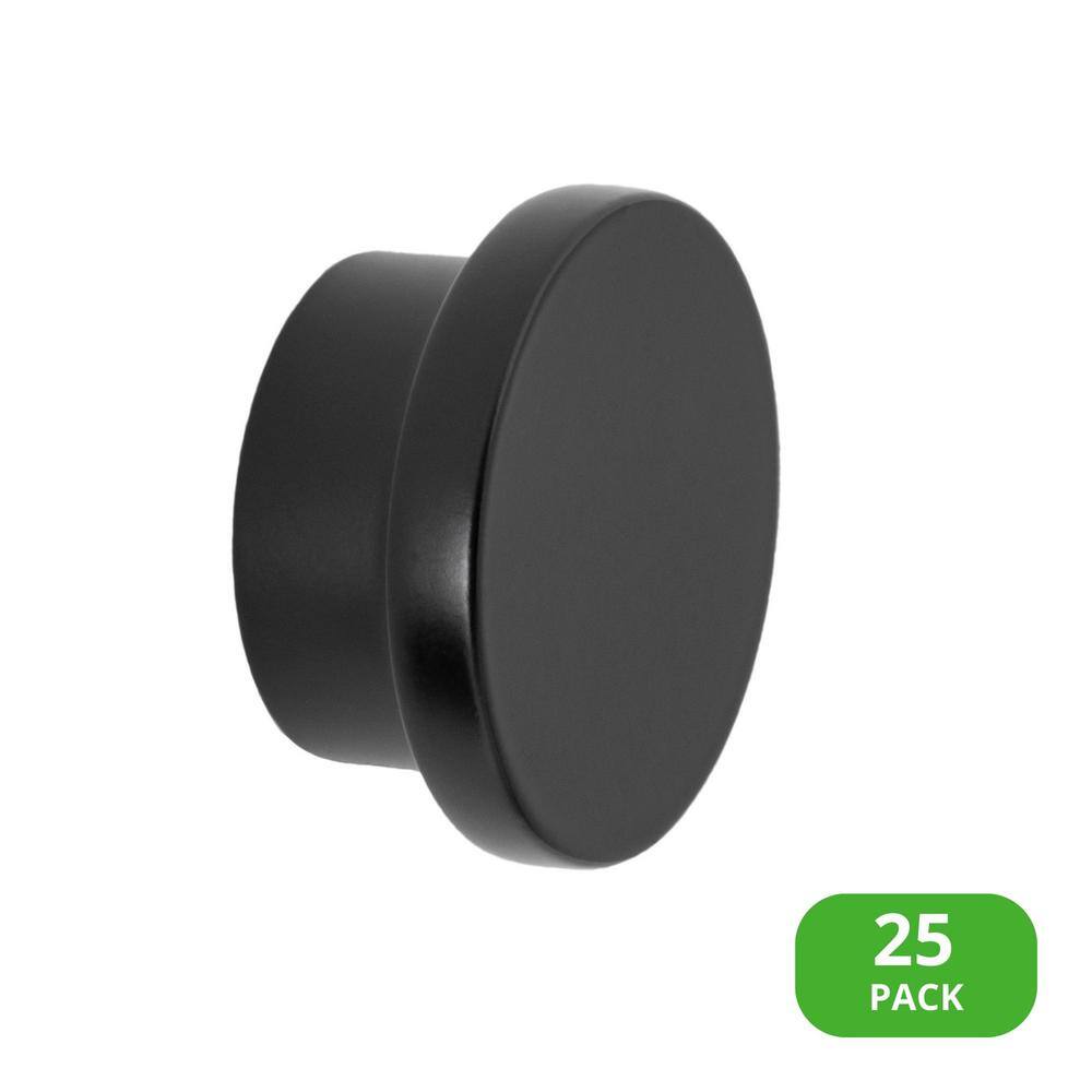 25-Pack Ethan 1-1/4 in. (32 mm) Modern Matte Black Round Cabinet Knob price history on PriceWatchPro