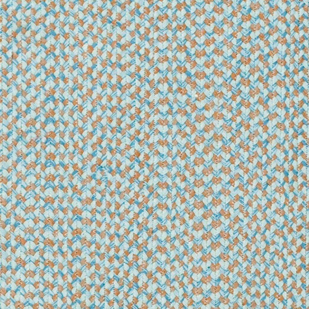Handwoven Multi-Color Cotton and Wool Braided Runner Rug