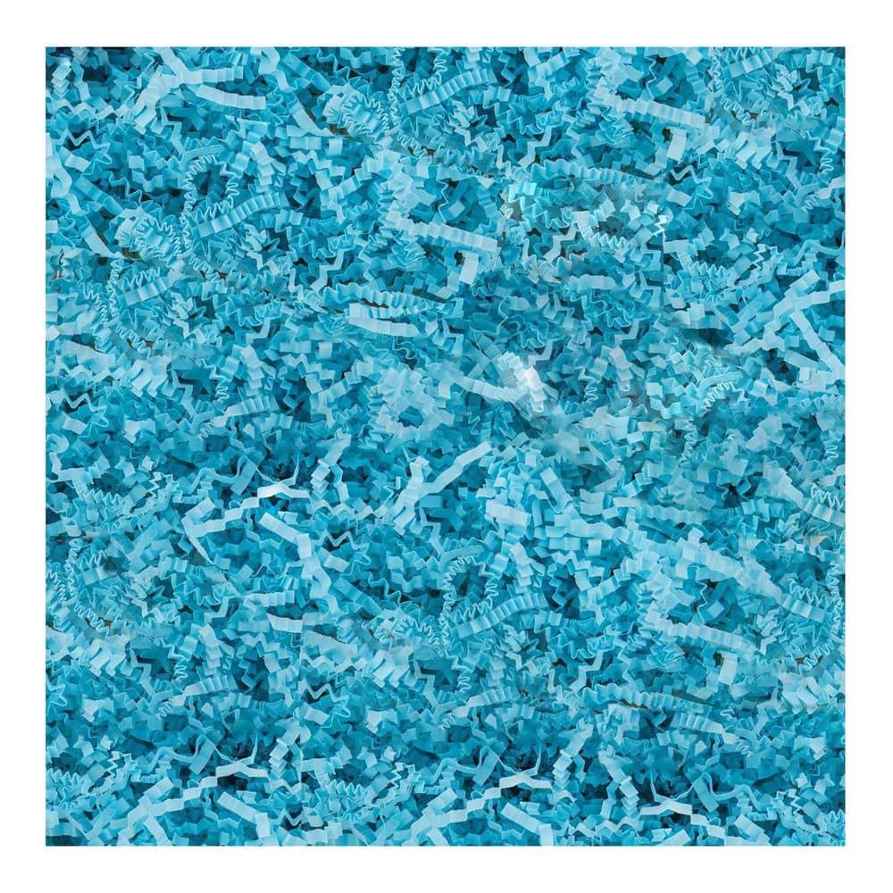 8.5 oz. Crinkle Paper Filler for Gift Baskets Boxes Crafts Shredded Cut Paper Packaging Decorative Cushioning Blue price history on PriceWatchPro