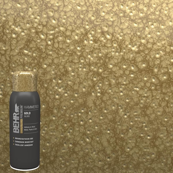 12 oz. #SP-308 Gold Hammered Gloss Interior/Exterior Spray Paint Aerosol