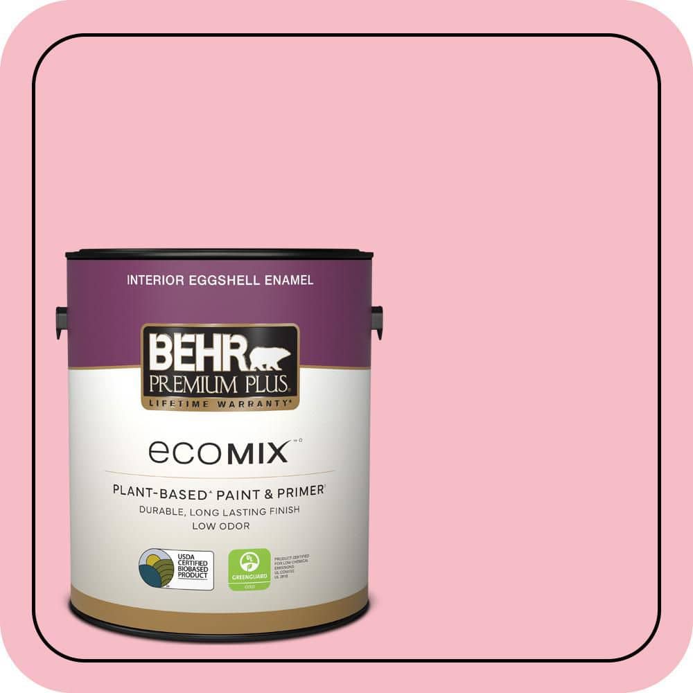 1 gal. #120C-2 Pink Punch Eggshell Enamel EcoMix Plant-Based Interior Paint & Primer price history on PriceWatchPro