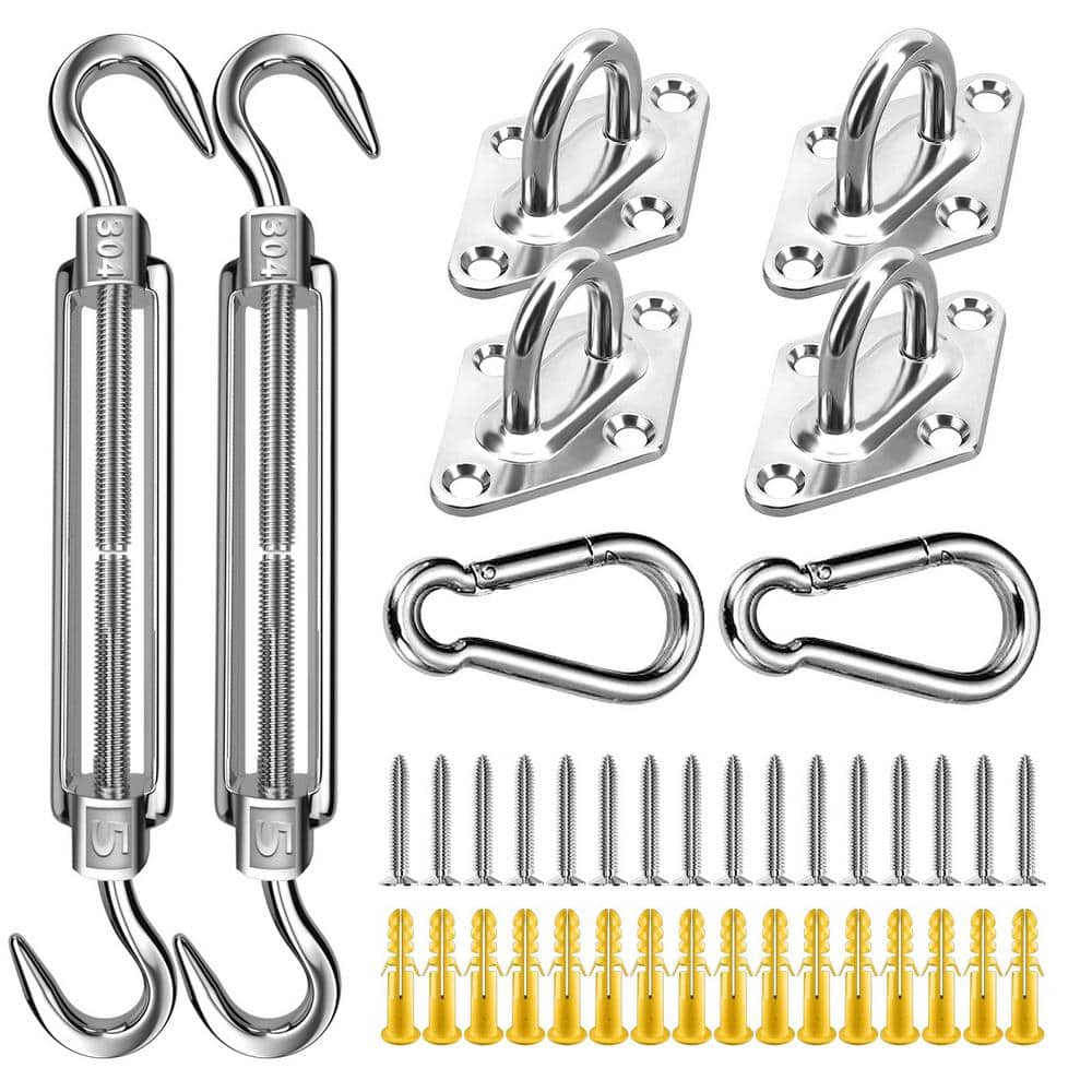 5 Inch Heavy Duty Stainless Steel Sun Shade Sail Hardware Kit