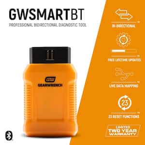 OBD2 Professional Bi-Directional Bluetooth Diagnostic Tester with GWSMART App and Free Lifetime Software Updates