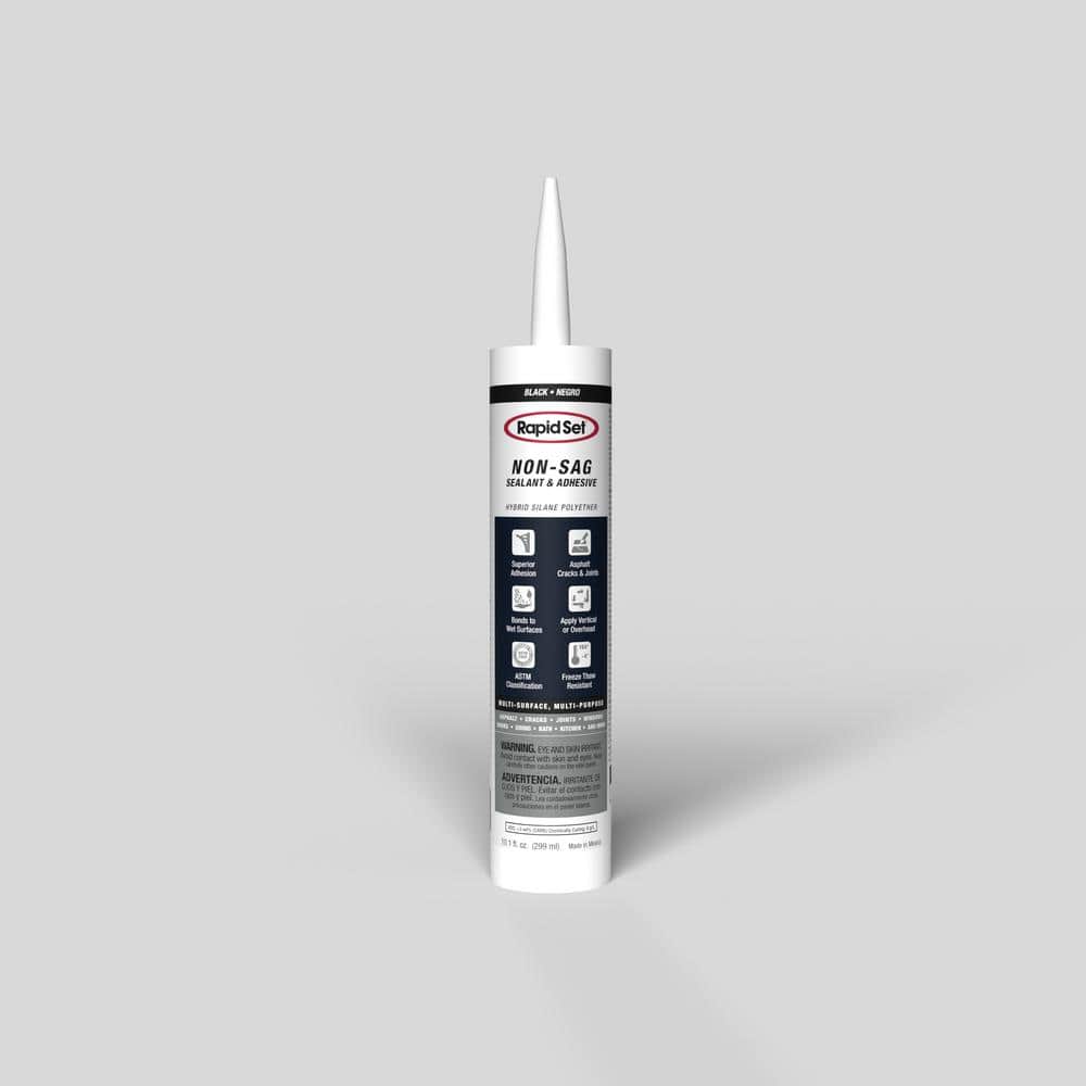 Rapid Set 10.1 fl. oz. NonSag Sealant in Black 196333010 The Home Depot