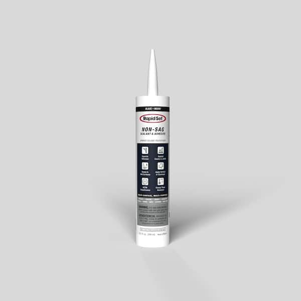 Rapid Set 10.1 fl. oz. NonSag Sealant in Black 196333010 The Home Depot