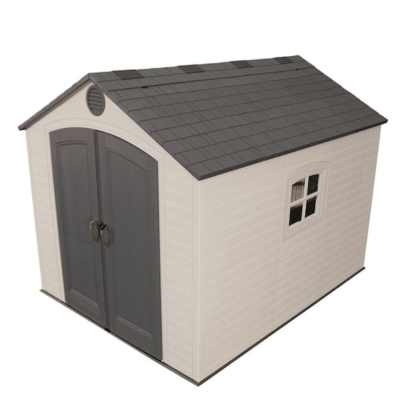 Lifetime 8 Ft X 10 Outdoor Storage Shed 6405 8 Ft X 10 Outdoor Storage Shed 6405, Plastic Storage Buildings Home Depot