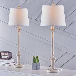 Salem 31 '' White Buffet Lamp Set With White Shade （2-Pack）