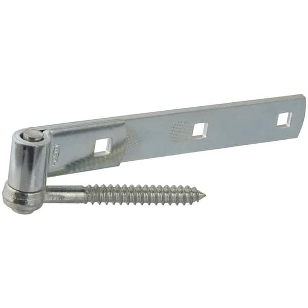 National Hardware 8 in. Zinc-Plated Gate Screw Hook/Strap Hinge without Fastener