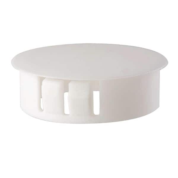 Everbilt 2-Pieces 1/2 in. White Nylon Locking Hole Plug