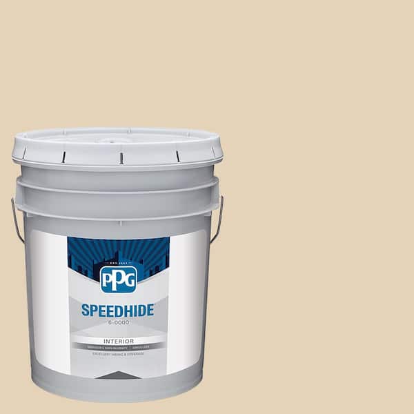 SPEEDHIDE 5 gal. PPG1095-3 Almond Brittle Ultra Flat Interior Paint