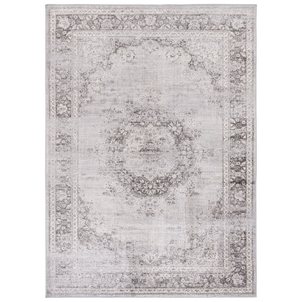Atlas 8 ft. x 10 ft. Charcoal/Gray Medallion Vintage Area Rug price history on PriceWatchPro