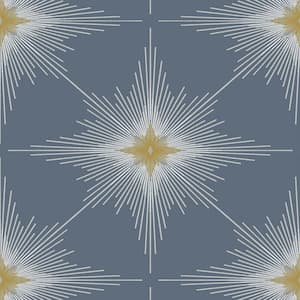 57.5 sq. ft. Muted Periwinkle North Star Unpasted Nonwoven Paper Wallpaper Roll