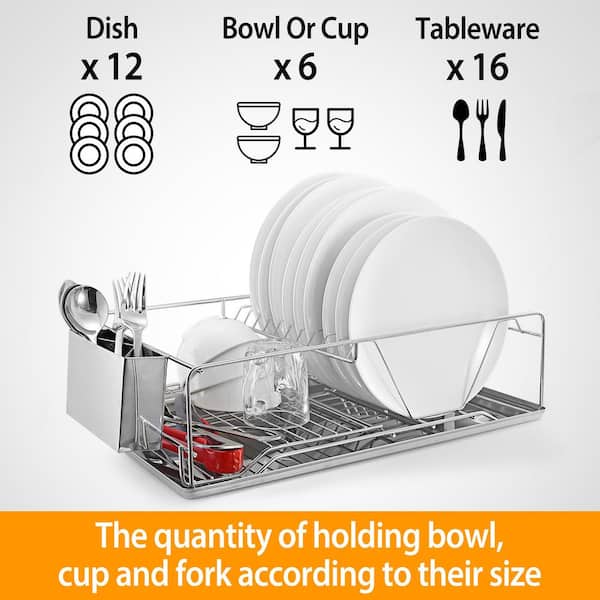 Single Layer Stainless Steel Dish Rack