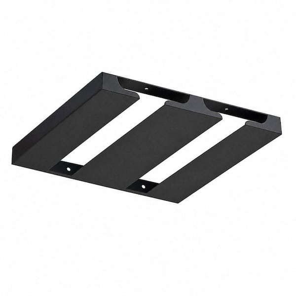 3 Row Matte Black Screw Mount Wine Glass Holder Under Shelf, Stainless Steel Stemware Organizers for Kitchen Bar