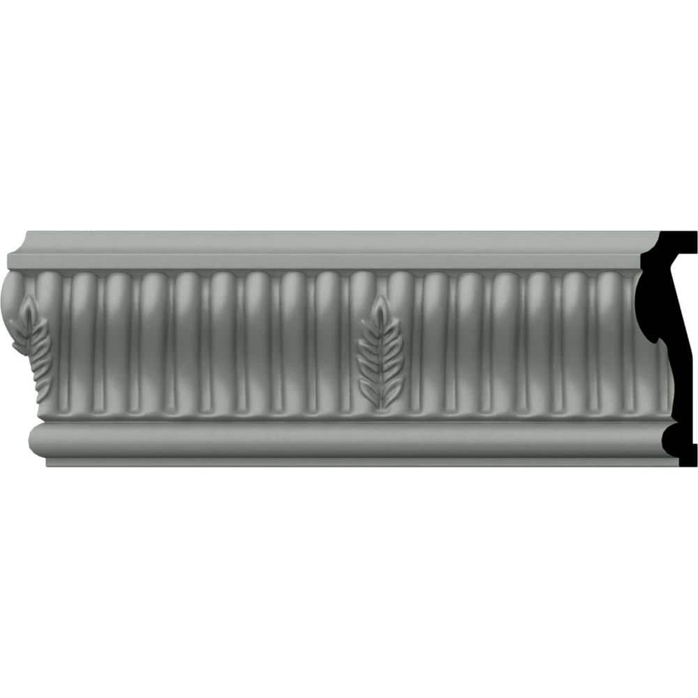 Gray Primed Polyurethane Geometric Chair Rail Moulding