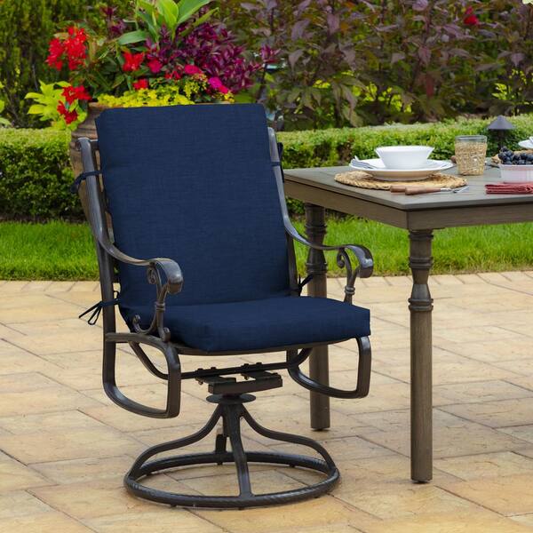 mid back outdoor dining chair cushion