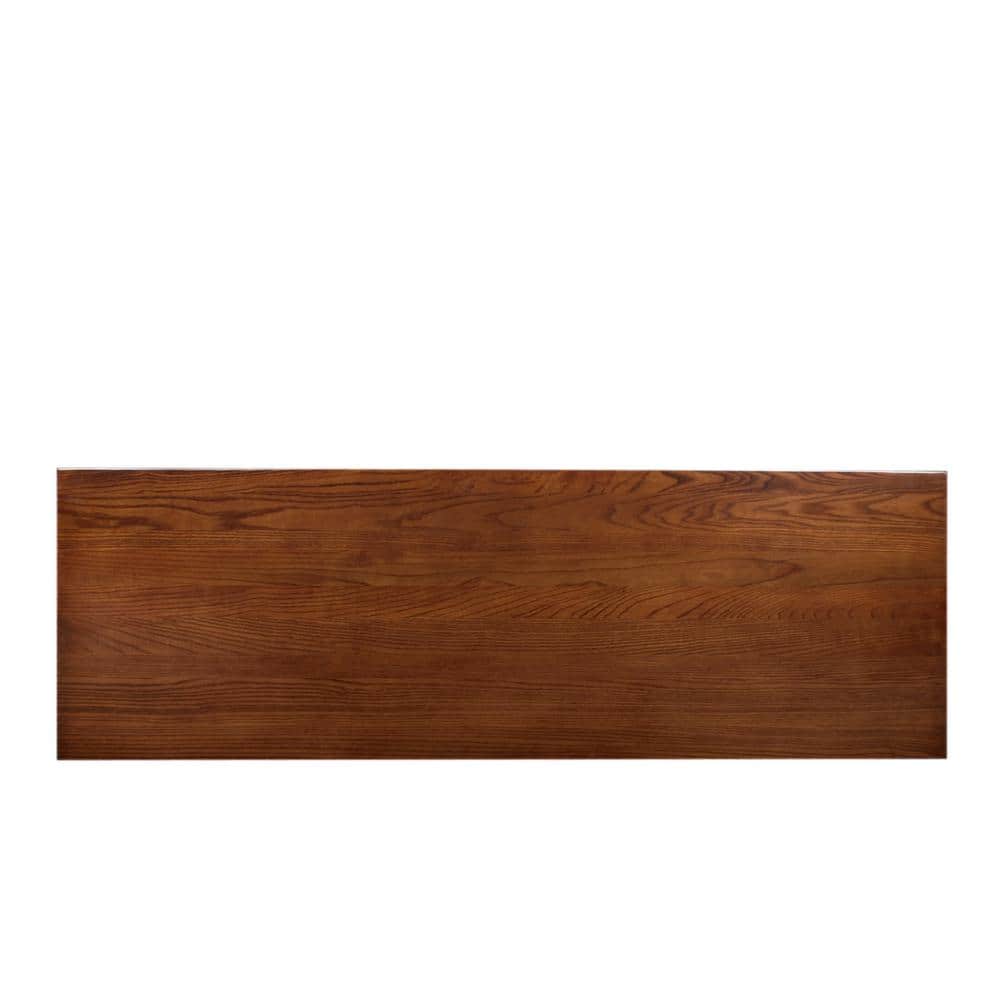 Mission Style Solid Oak Console Table with Storage Drawers