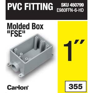 1-Gang 19 cu. in. 1 in. PVC Type FSE FS Box