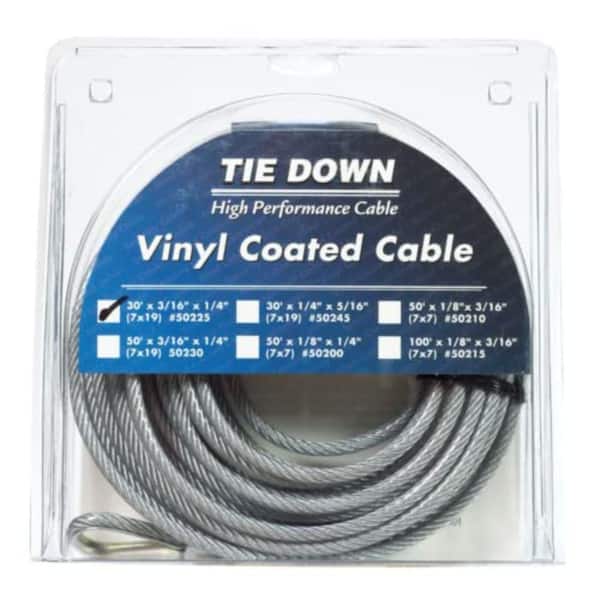 30 ft. 3/16 in. ID x 1/4 in. OD Galvanized Cable Roof Safety Tool