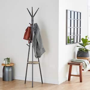 Grey Metal Modern Coat Rack, 72 in. x 17 in. x 17 in.