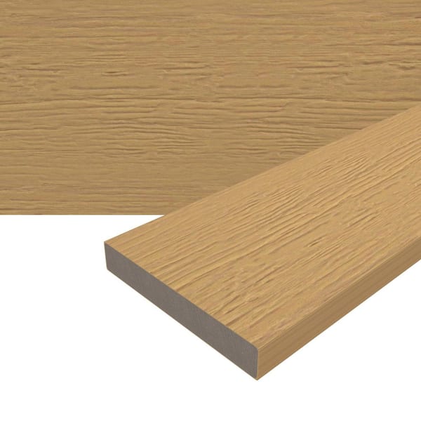 Cortes Plus 0.88 in. x 5.43 in. x 8 ft. Rustic and Wood Grain Australian Red Cedar Composite Decking Board
