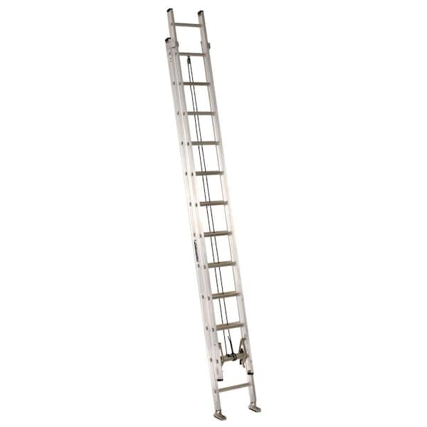 Photo 1 of 24 ft. Aluminum Extension Ladder with 300 lbs. Load Capacity Type IA Duty Rating