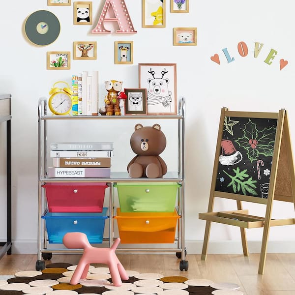  HONEY JOY Art Easel for Kids, 3-in-1 Double-Sided