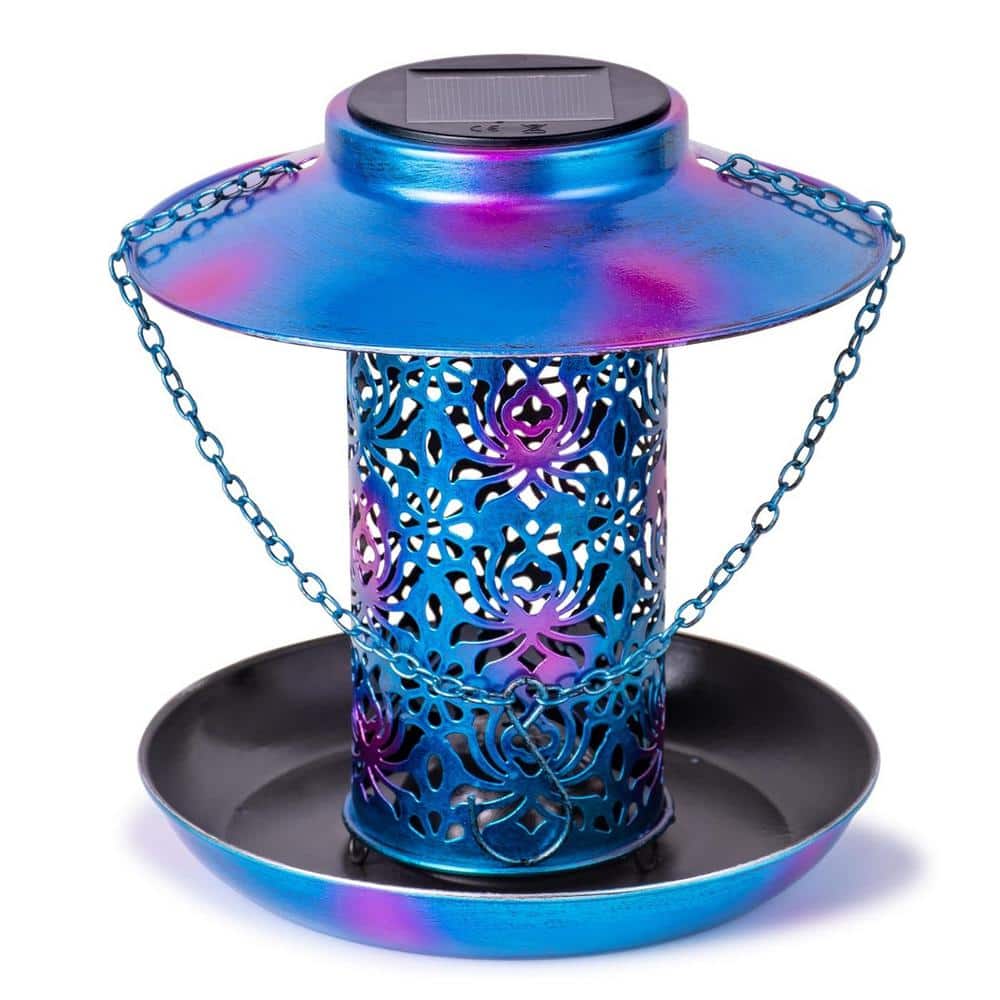 Oyezvary Blue Metal Weatherproof/Water Resistant Outdoor Solar