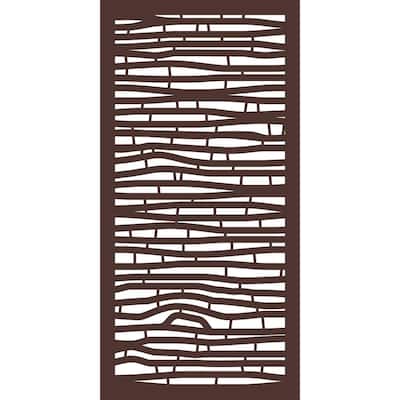 5/16 in. x 24 in. x 48 in. Bungalow Modular Hardwood Composite Decorative Fence Panel