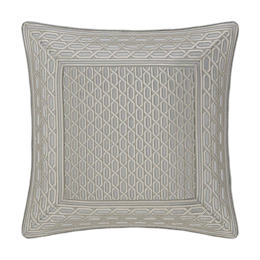 Melbourne Cloud Cloud Border Polyester Euro Sham 26 in. L X 26 in. W
